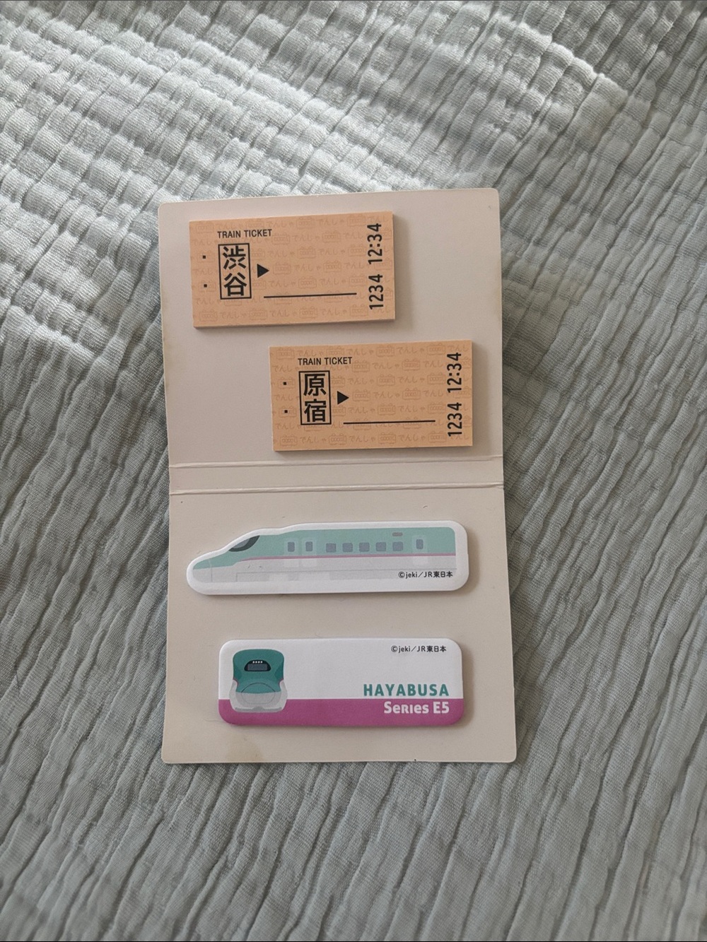 Bullet Train Shinkansen Ticket Notepads